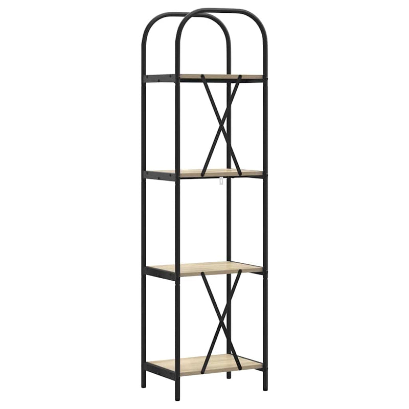 vidaXL Könyvespolc sonoma tölgy 40 x 30 x 146 cm Faanyag