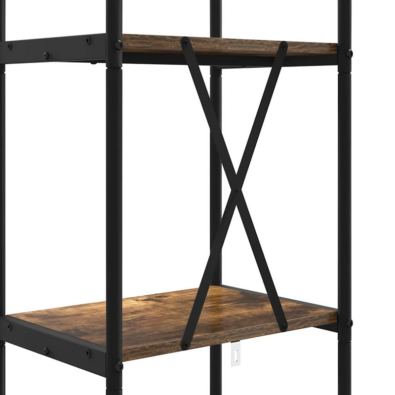 vidaXL Könyvespolc Füstölt tölgy 40 x 30 x 146 cm Faanyag