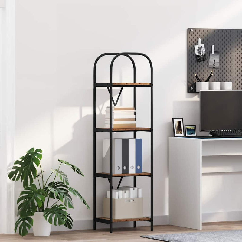 vidaXL Könyvespolc Régi fa 40 x 30 x 146 cm Faanyag