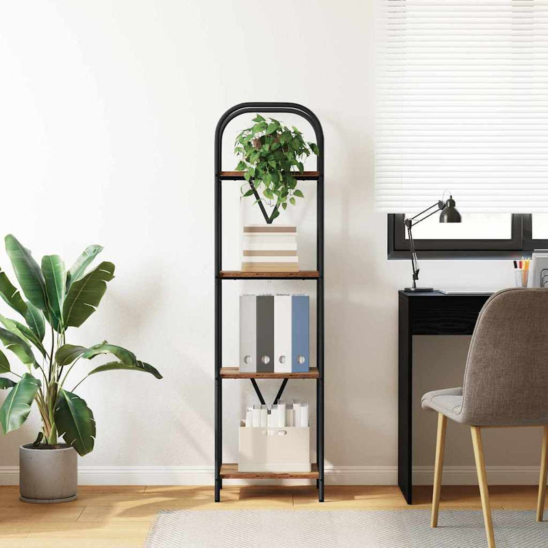 vidaXL Könyvespolc Régi fa 40 x 30 x 146 cm Faanyag