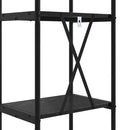 vidaXL Könyvespolc Musta tammi 40 x 30 x 109 cm Faanyag