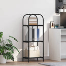 vidaXL Könyvespolc Musta tammi 40 x 30 x 109 cm Faanyag