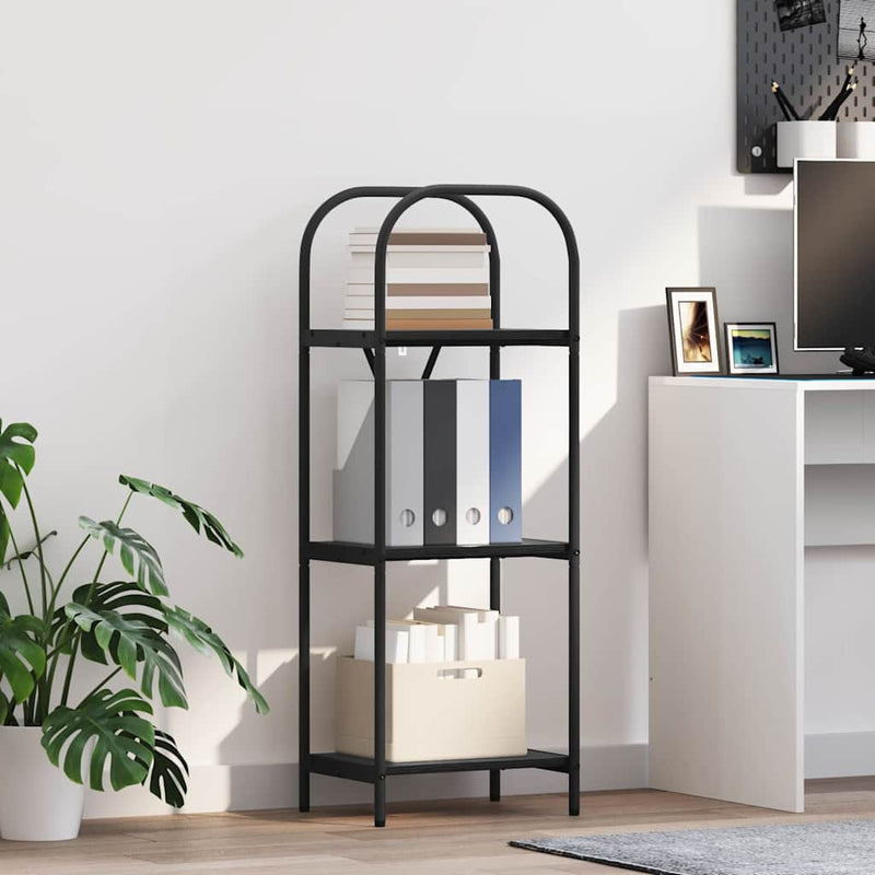 vidaXL Könyvespolc Musta tammi 40 x 30 x 109 cm Faanyag