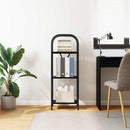 vidaXL Könyvespolc Musta tammi 40 x 30 x 109 cm Faanyag