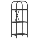 vidaXL Könyvespolc Fekete tölgy 40 x 30 x 109 cm Faanyag