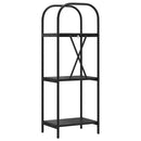 vidaXL Könyvespolc Fekete tölgy 40 x 30 x 109 cm Faanyag