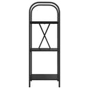 vidaXL Könyvespolc Musta tammi 40 x 30 x 109 cm Faanyag