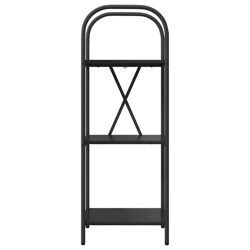 vidaXL Könyvespolc Musta tammi 40 x 30 x 109 cm Faanyag