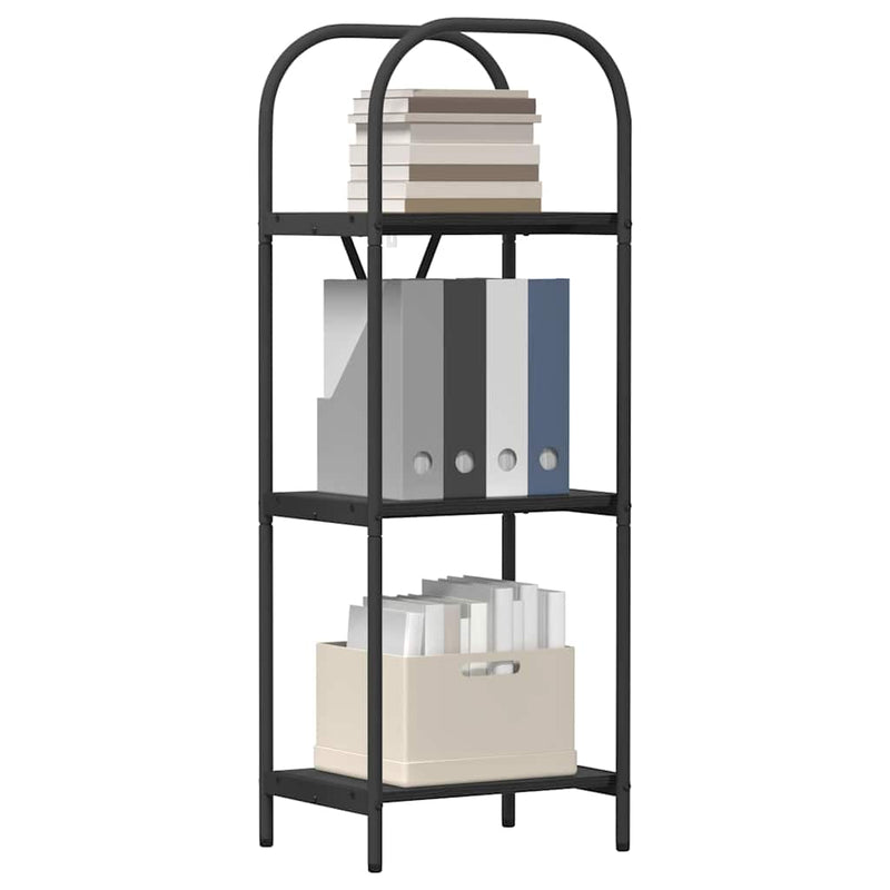 vidaXL Könyvespolc Musta tammi 40 x 30 x 109 cm Faanyag