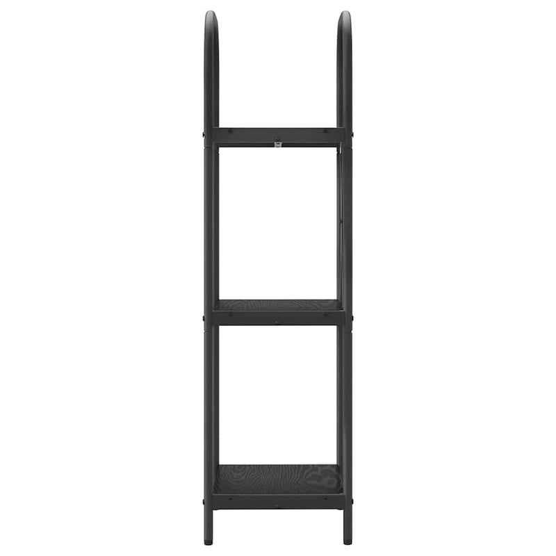 vidaXL Könyvespolc Musta tammi 40 x 30 x 109 cm Faanyag