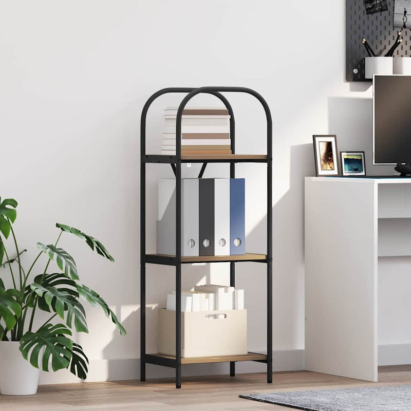 vidaXL Könyvespolc kézműves tölgy 40 x 30 x 109 cm Faanyag