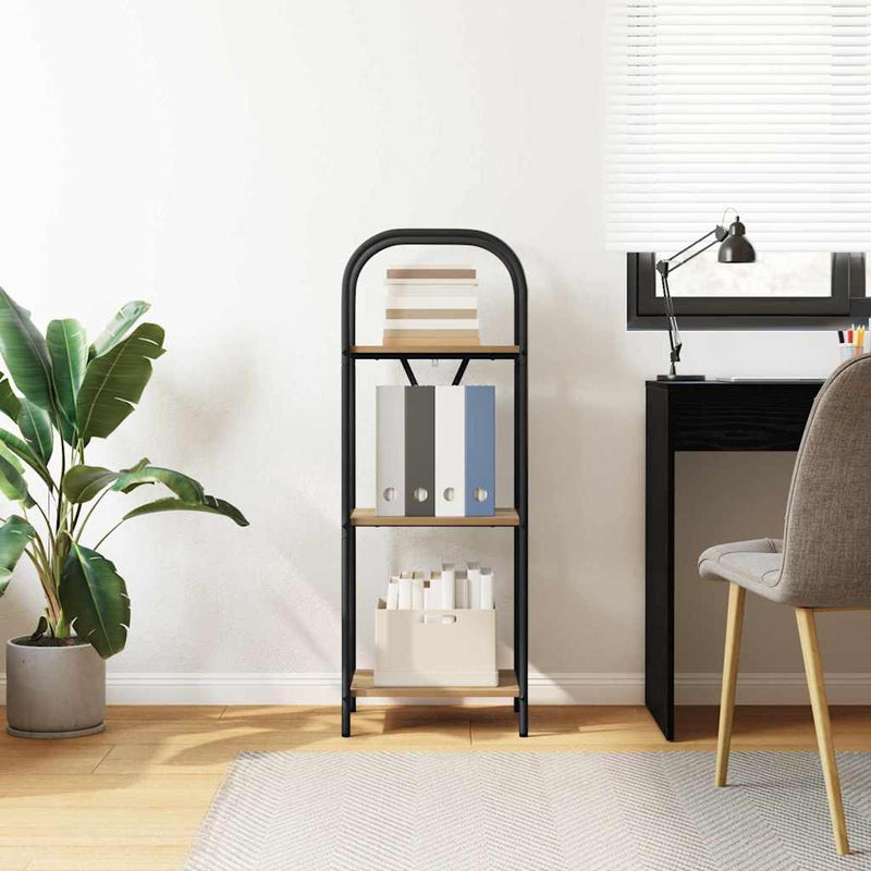 vidaXL Könyvespolc kézműves tölgy 40 x 30 x 109 cm Faanyag