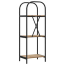 vidaXL Könyvespolc kézműves tölgy 40 x 30 x 109 cm Faanyag