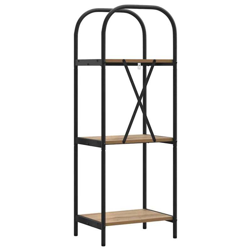 vidaXL Könyvespolc kézműves tölgy 40 x 30 x 109 cm Faanyag