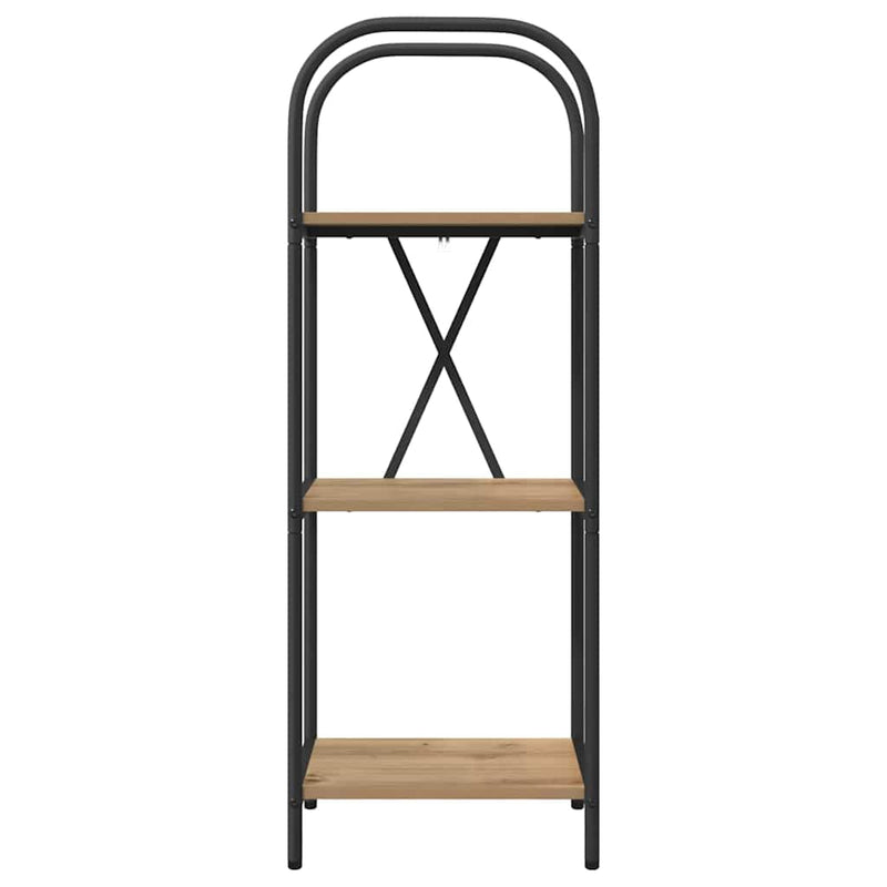 vidaXL Könyvespolc kézműves tölgy 40 x 30 x 109 cm Faanyag