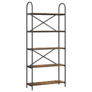 vidaXL Könyvespolc Füstölt tölgy 80 x 30 x 183 cm Faanyag