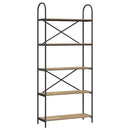 vidaXL Könyvespolc kézműves tölgy 80 x 30 x 183 cm Faanyag