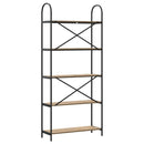 vidaXL Könyvespolc kézműves tölgy 80 x 30 x 183 cm Faanyag