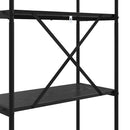 vidaXL Könyvespolc Musta tammi 80 x 30 x 146 cm Faanyag