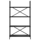 vidaXL Könyvespolc Musta tammi 80 x 30 x 146 cm Faanyag