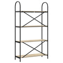 vidaXL Könyvespolc sonoma tölgy 80 x 30 x 146 cm Faanyag