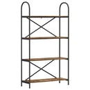 vidaXL Könyvespolc Füstölt tölgy 80 x 30 x 146 cm Faanyag