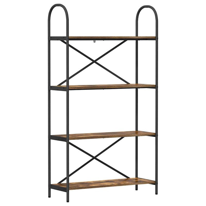 vidaXL Könyvespolc Füstölt tölgy 80 x 30 x 146 cm Faanyag