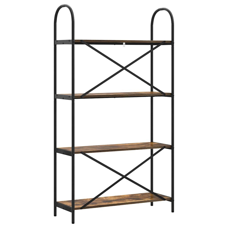 vidaXL Könyvespolc Füstölt tölgy 80 x 30 x 146 cm Faanyag