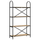 vidaXL Könyvespolc kézműves tölgy 80 x 30 x 146 cm Faanyag