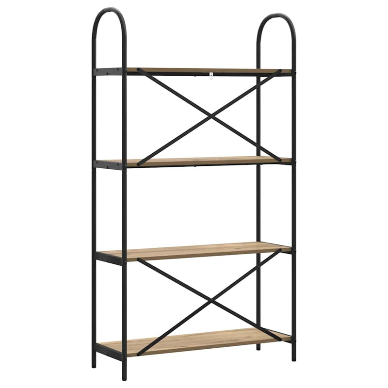 vidaXL Könyvespolc kézműves tölgy 80 x 30 x 146 cm Faanyag