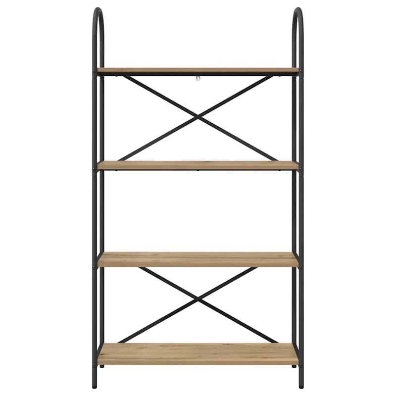 vidaXL Könyvespolc kézműves tölgy 80 x 30 x 146 cm Faanyag