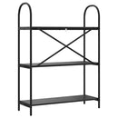 vidaXL Könyvespolc Musta tammi 80 x 30 x 109 cm Faanyag