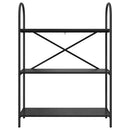 vidaXL Könyvespolc Fekete tölgy 80 x 30 x 109 cm Faanyag