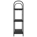 vidaXL Könyvespolc Musta tammi 80 x 30 x 109 cm Faanyag