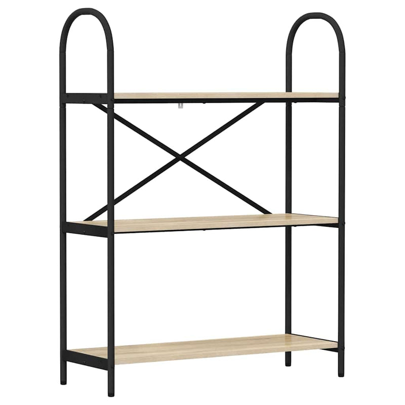 vidaXL Könyvespolc sonoma tölgy 80 x 30 x 109 cm Faanyag