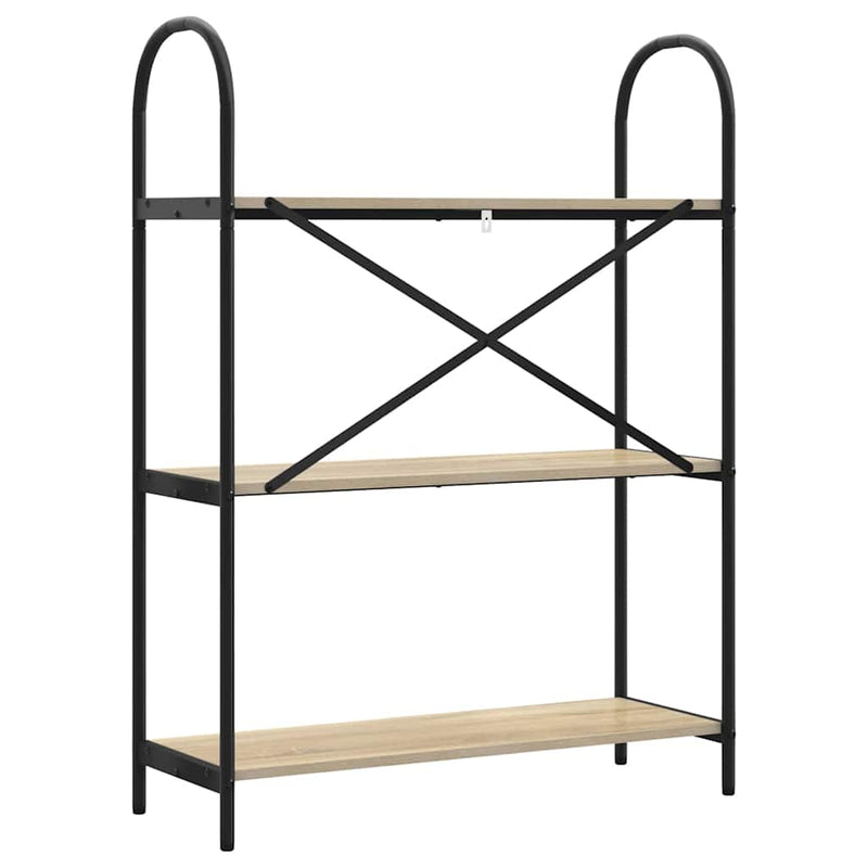 vidaXL Könyvespolc sonoma tölgy 80 x 30 x 109 cm Faanyag