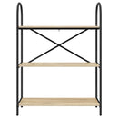 vidaXL Könyvespolc sonoma tölgy 80 x 30 x 109 cm Faanyag