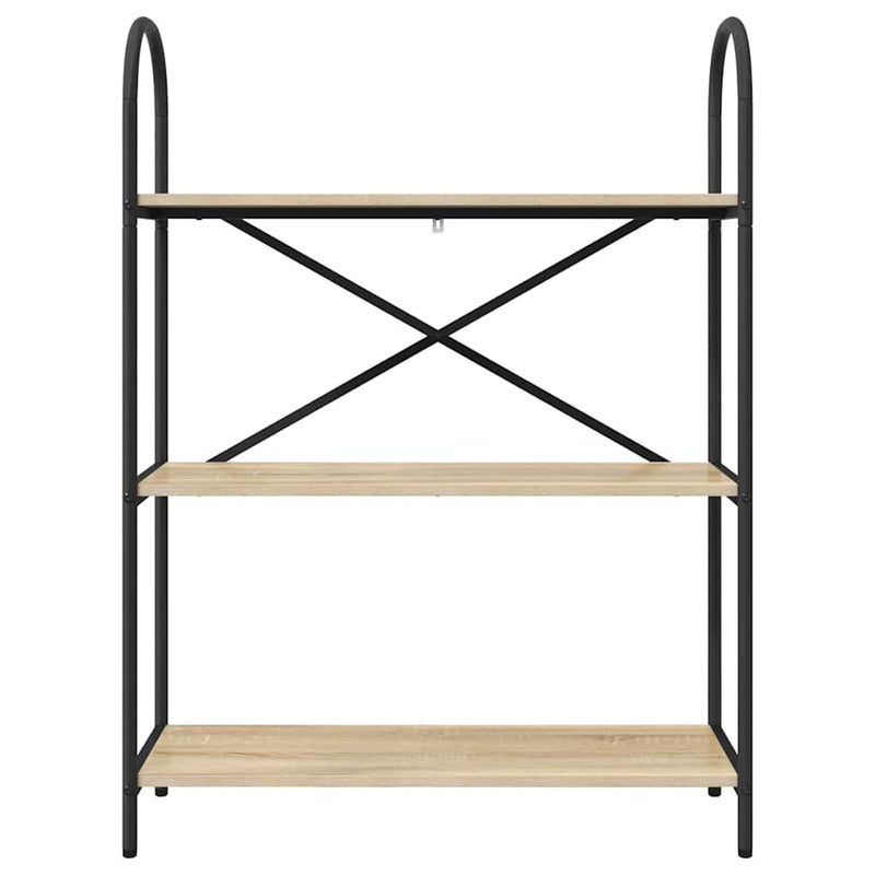 vidaXL Könyvespolc sonoma tölgy 80 x 30 x 109 cm Faanyag