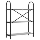 vidaXL Könyvespolc Szürke sonoma 80 x 30 x 109 cm Faanyag