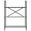 vidaXL Könyvespolc Szürke sonoma 80 x 30 x 109 cm Faanyag