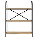 vidaXL Könyvespolc kézműves tölgy 80 x 30 x 109 cm Faanyag