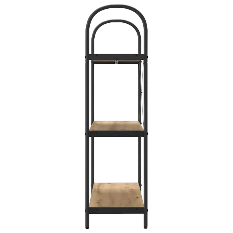 vidaXL Könyvespolc kézműves tölgy 80 x 30 x 109 cm Faanyag