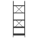 vidaXL Könyvespolc Musta tammi 60 x 30 x 183 cm Faanyag