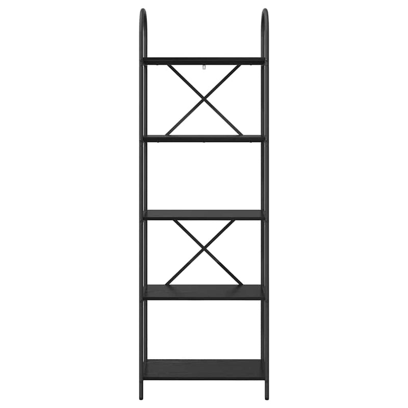 vidaXL Könyvespolc Musta tammi 60 x 30 x 183 cm Faanyag