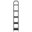 vidaXL Könyvespolc Musta tammi 60 x 30 x 183 cm Faanyag