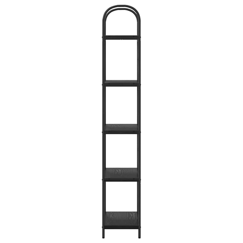 vidaXL Könyvespolc Musta tammi 60 x 30 x 183 cm Faanyag