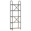 vidaXL Könyvespolc sonoma tölgy 60 x 30 x 183 cm Faanyag