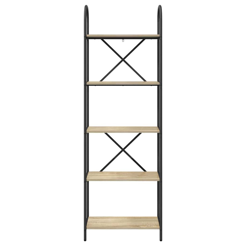 vidaXL Könyvespolc sonoma tölgy 60 x 30 x 183 cm Faanyag