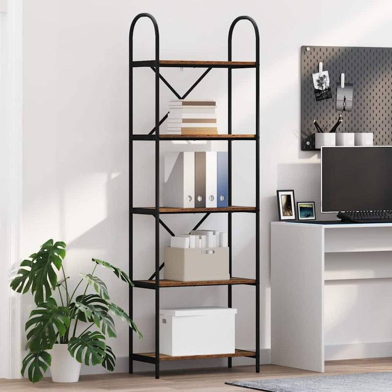 vidaXL Könyvespolc Régi fa 60 x 30 x 183 cm Faanyag