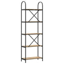 vidaXL Könyvespolc kézműves tölgy 60 x 30 x 183 cm Faanyag